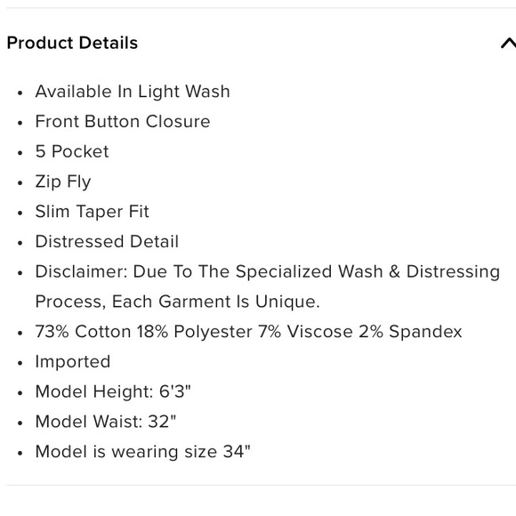 NWT Nova Man Owen Slim Taper Jeans SZ 30x32 Light Wash Destruction - Picture 3 of 16